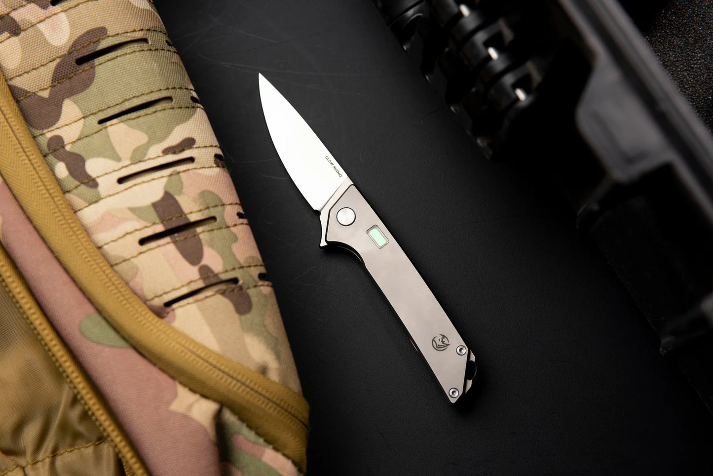 Glow Rhino the Reactor S35vn Stainless Steel Knife