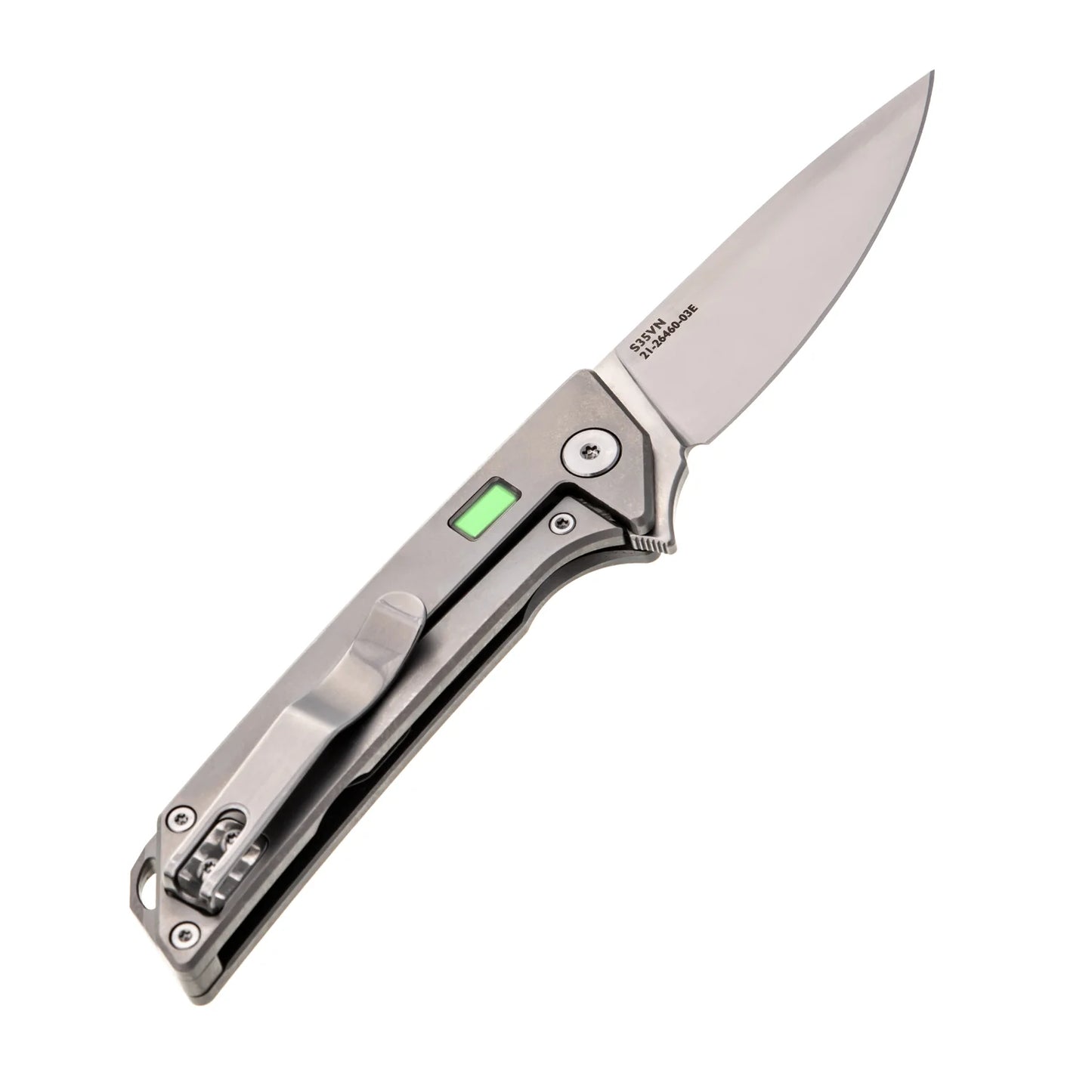 Glow Rhino the Reactor S35vn Stainless Steel Knife