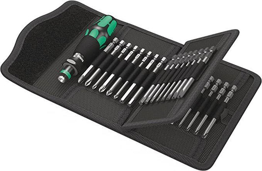 Wera - Kraftform Kompakt 62 Bitholding Screwdriver and Pouch Set, 33- Pieces