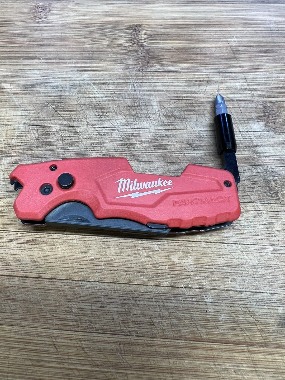 Milwaukee FASTBACK 6in1 Folding Utility Knife General Purpose Blade Hand Tool