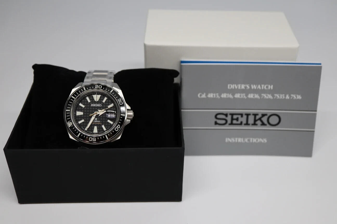 New SEIKO Prospex King Samurai Black SRPE35J1 Automatic Sapphire Diving Watch