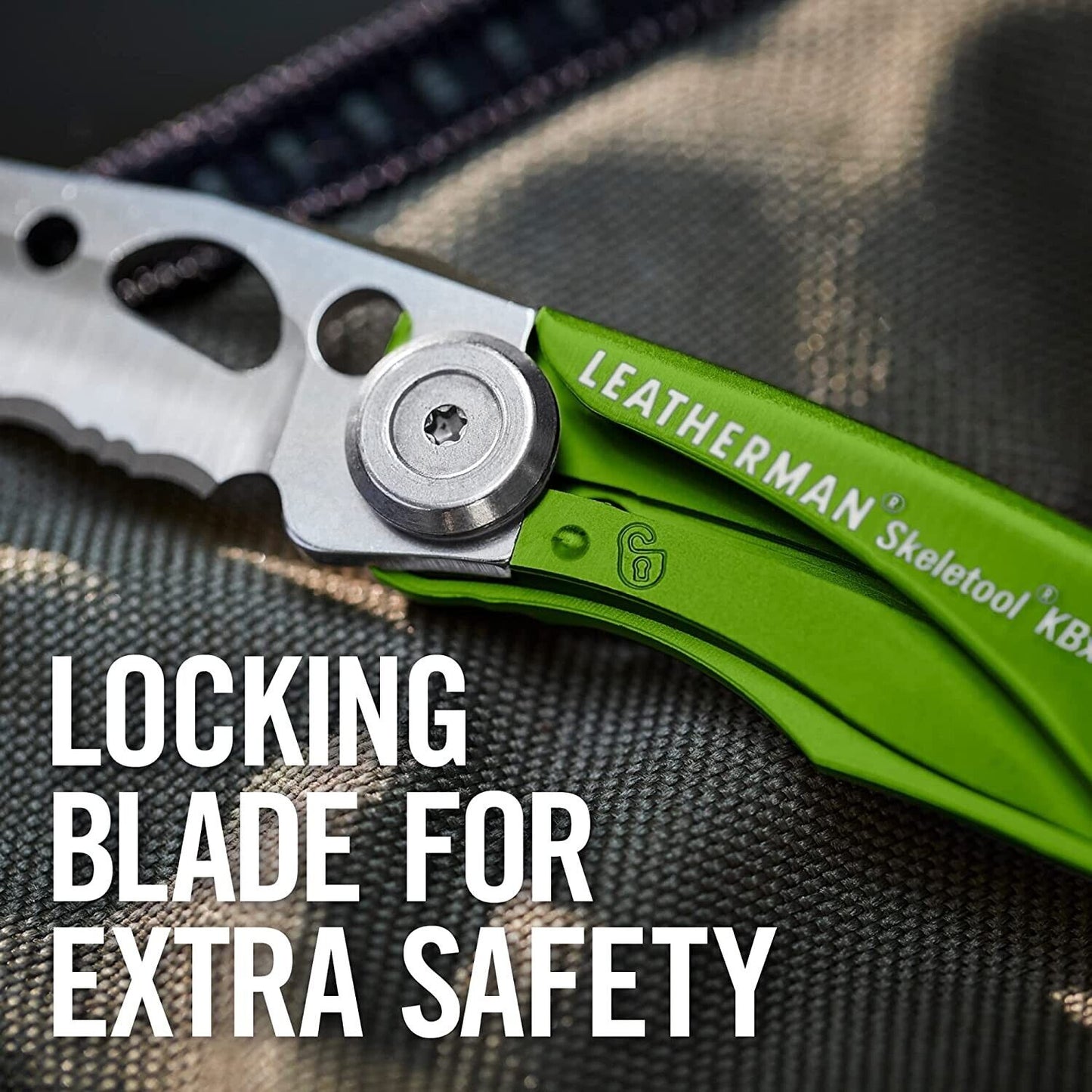 LEATHERMAN Skeletool KBX Pocket Multitool with Knife and Bottle Opener