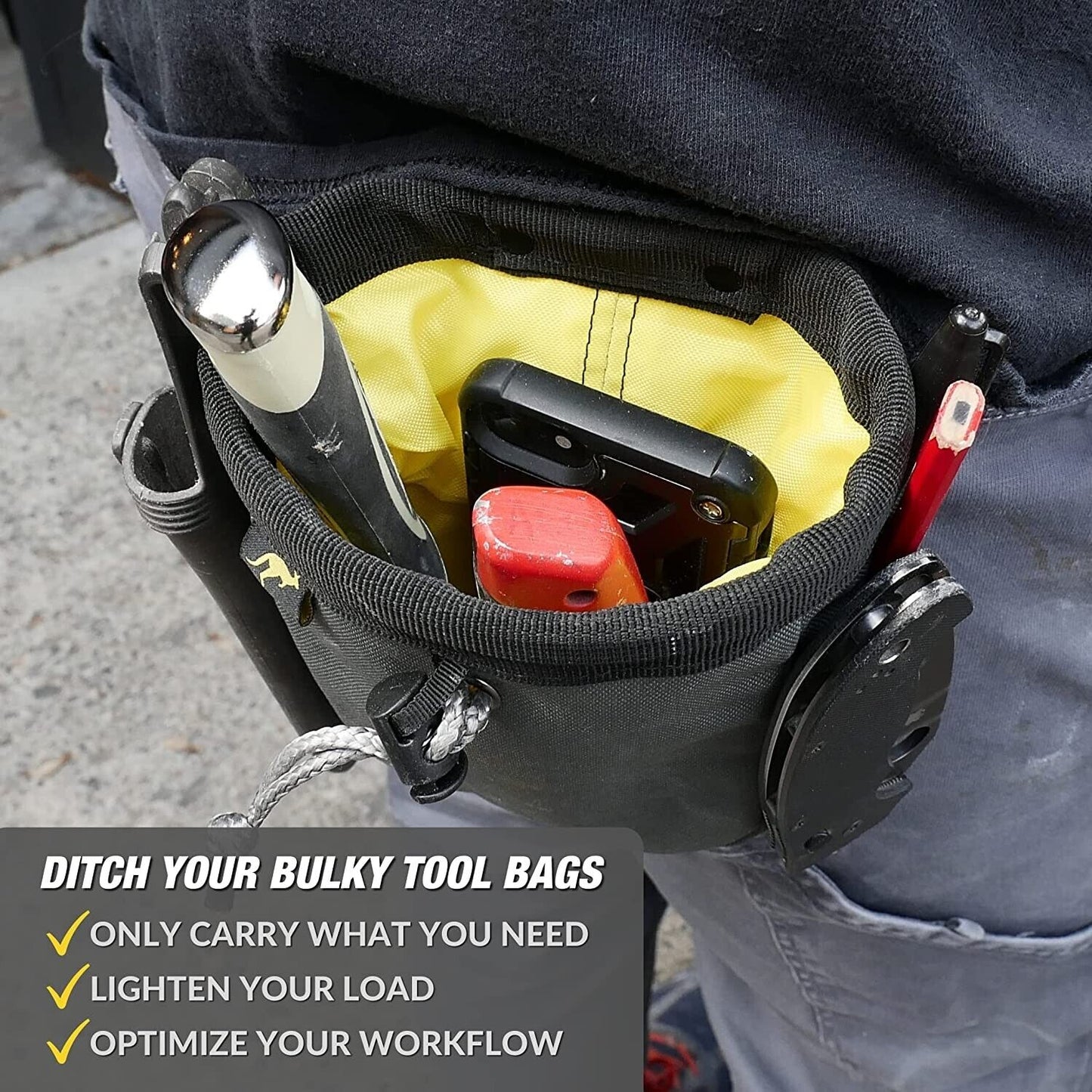 Joey Pouch | Clip-On Tool Belt Bag for Tools, Screws, and Nails