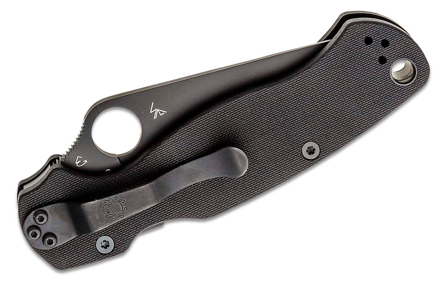 Spyderco Paramilitary 2 Knife 3-7/16" CPM-S45VN Black Blade, Black G10 Handle