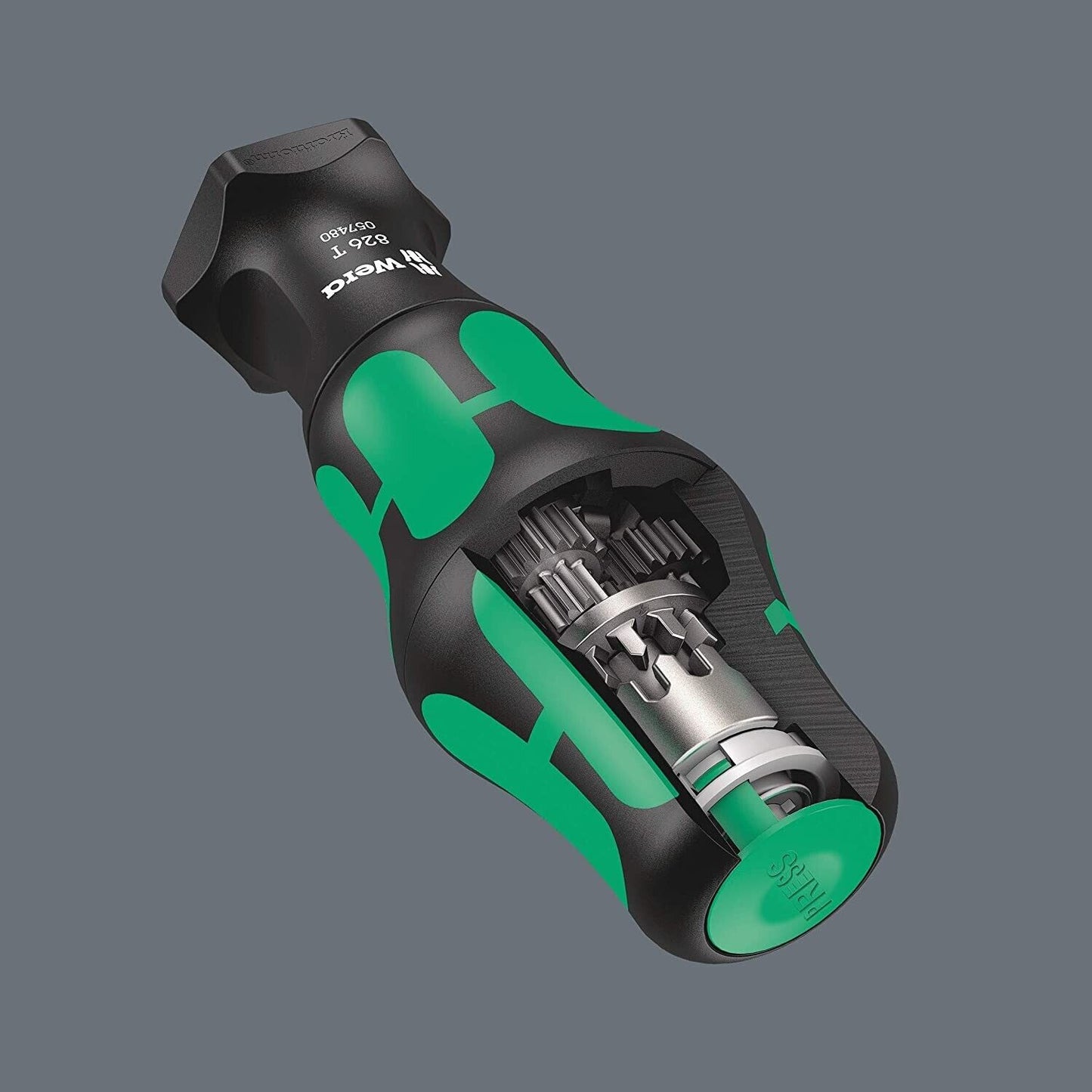 Wera Bit-Holding TURBO Screwdriver Handle w/Rapidaptor Quick-Release