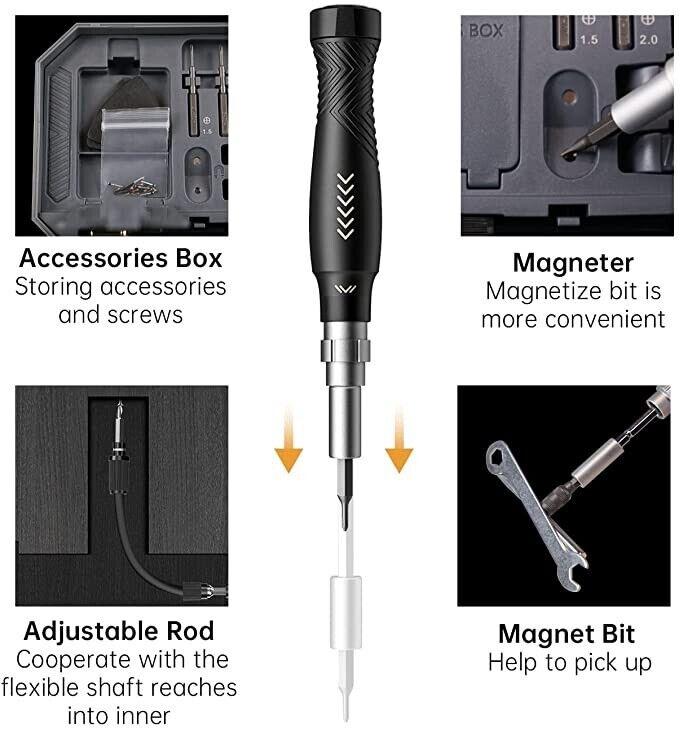 Precision Screwdriver Set, Laptop Tool Kit, 164 in 1 Professional Computer Repai