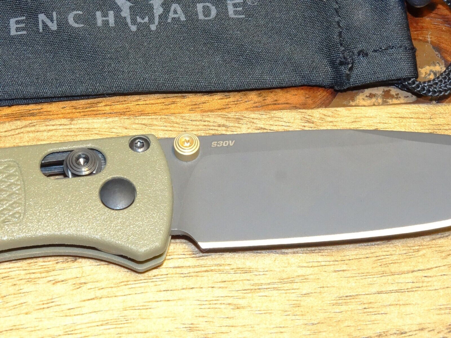 Benchmade 535GRY-1 Bugout 3.24" Gray Cerakote S30V Ranger Green Folding Knife