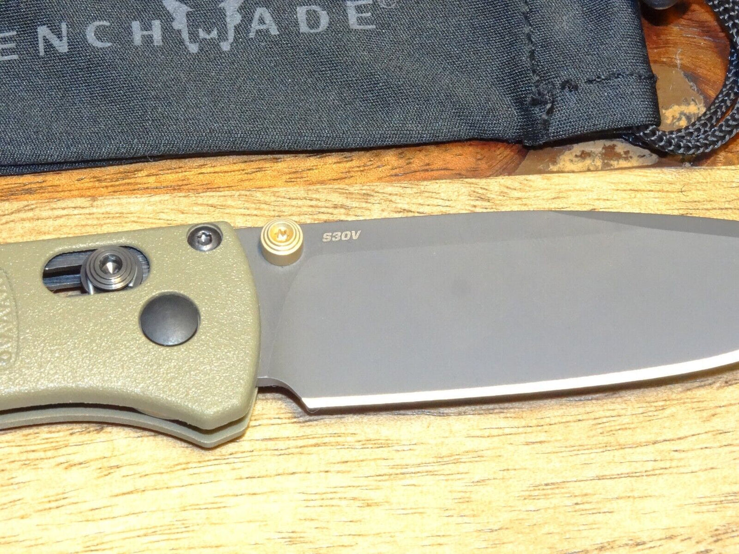 Benchmade 535GRY-1 Bugout 3.24" Gray Cerakote S30V Ranger Green Folding Knife