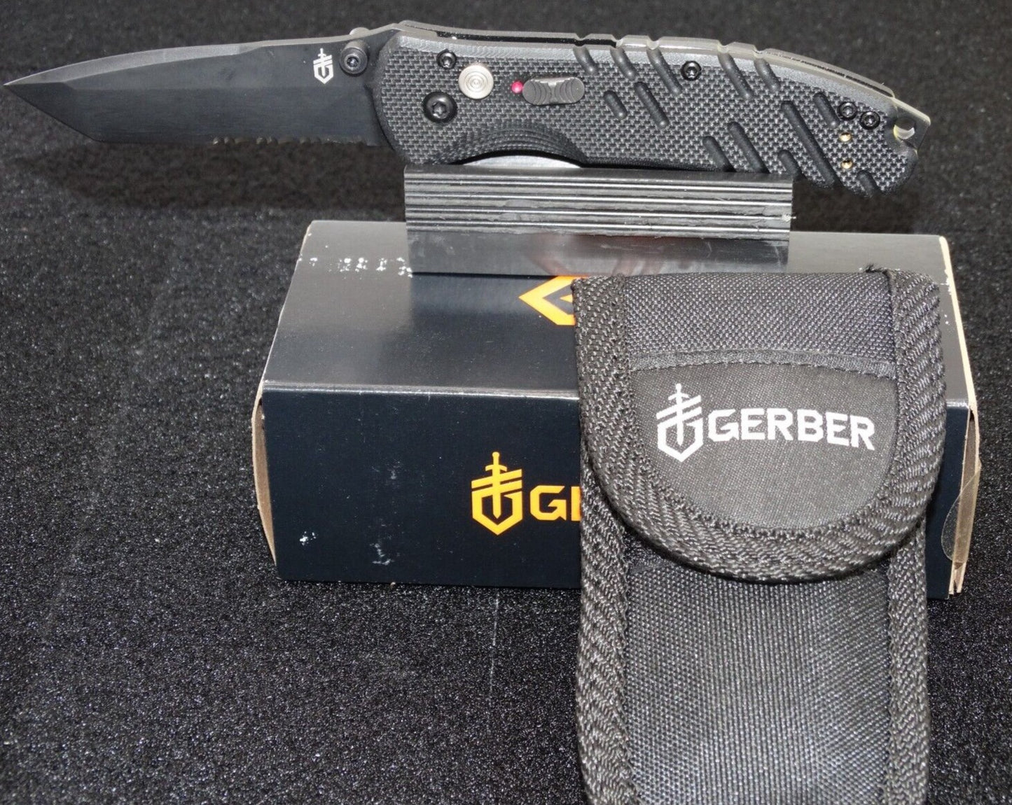 Gerber Propel Downrange AO Assisted Folding Knife 3.5" Black  420HC Tanto Blade