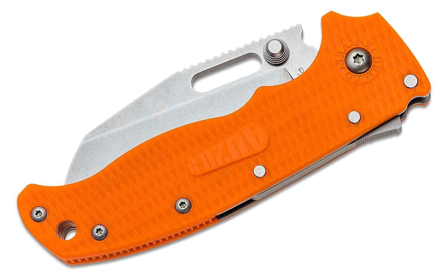 NEW Andrew Demko AD20.5 Shark Lock Knife 3" K110 D2 Orange Grivory Scales