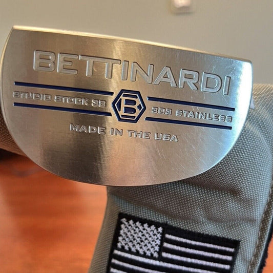 Bettinardi 2019 RH Studio Stock 38 303SS 35” GRIP with Stock Headcover