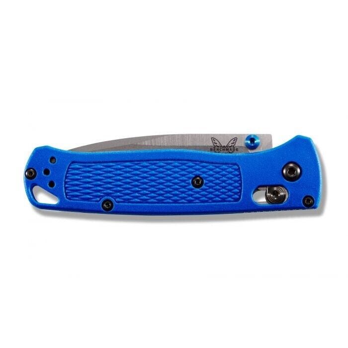 Benchmade 535 Bugout AXIS Folding Knife 3.24" S30V Satin Plain Blade, Blue