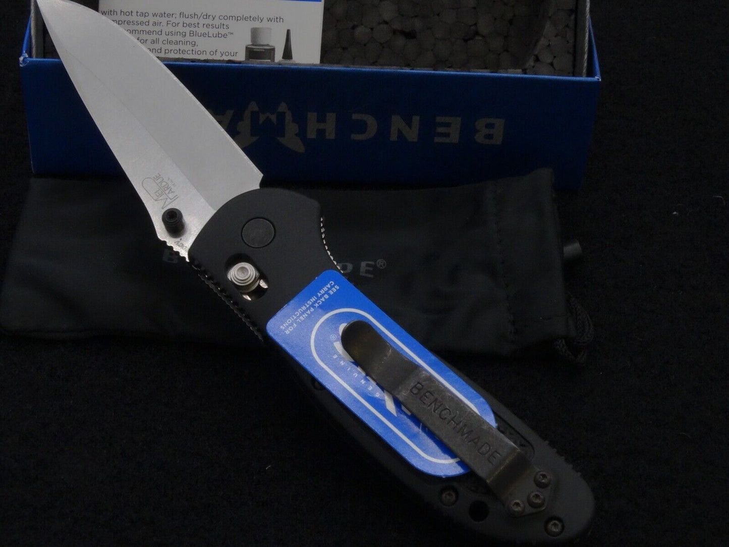 Benchmade Griptilian AXIS LOCK Folding Knife 3.45" CPM-20CV Satin Drop Point