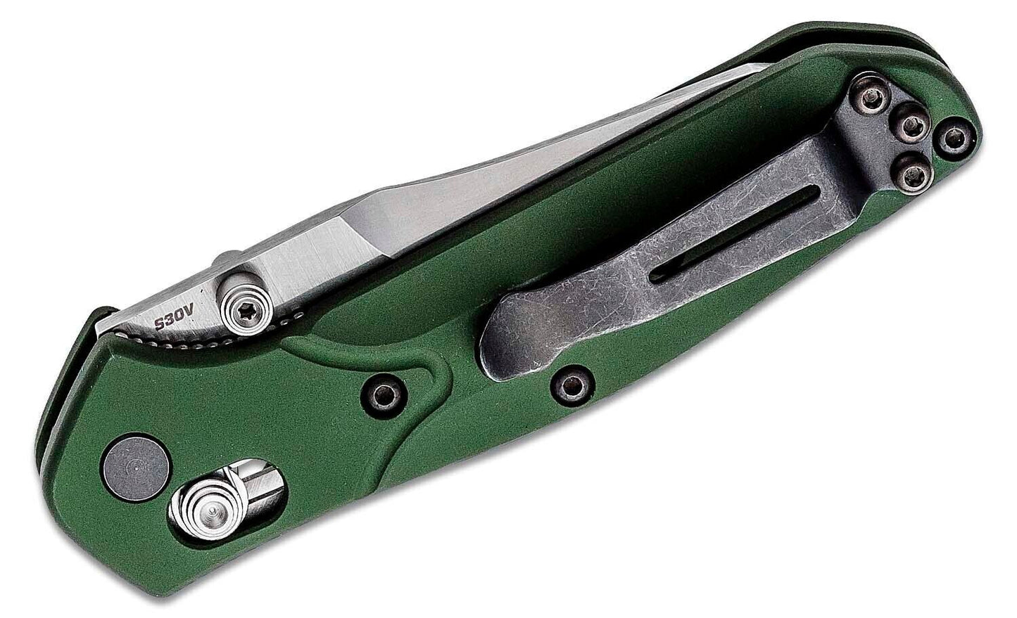 Benchmade 945 Mini Osborne Folding Knife Axis Lock CPM-S30V Green Aluminum Handl