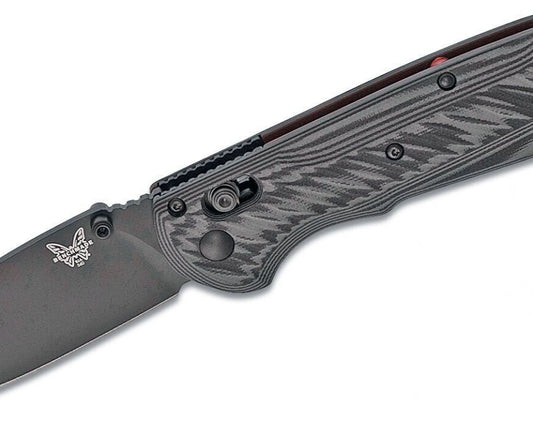 Benchmade Freek Folding Knife 3.6" Black Cerakoted CPM-M4 Plain Blade
