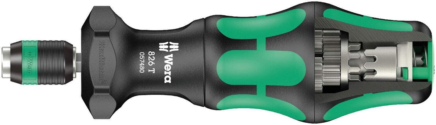 Wera Bit-Holding TURBO Screwdriver Handle w/Rapidaptor Quick-Release