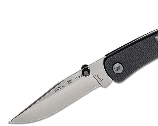 Buck USA 110 Folding Hunter Slim Pro TRX Knife, Stainless Hndl, S30V Steel - NIB