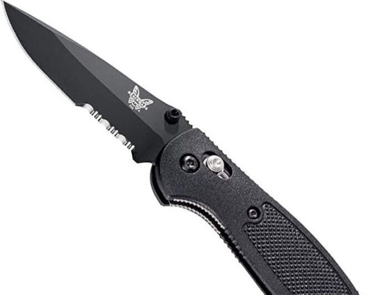 Benchmade Mini Griptilian AXIS Lock Knife 2.91" S30V Steel DPBlade Serrated Edge