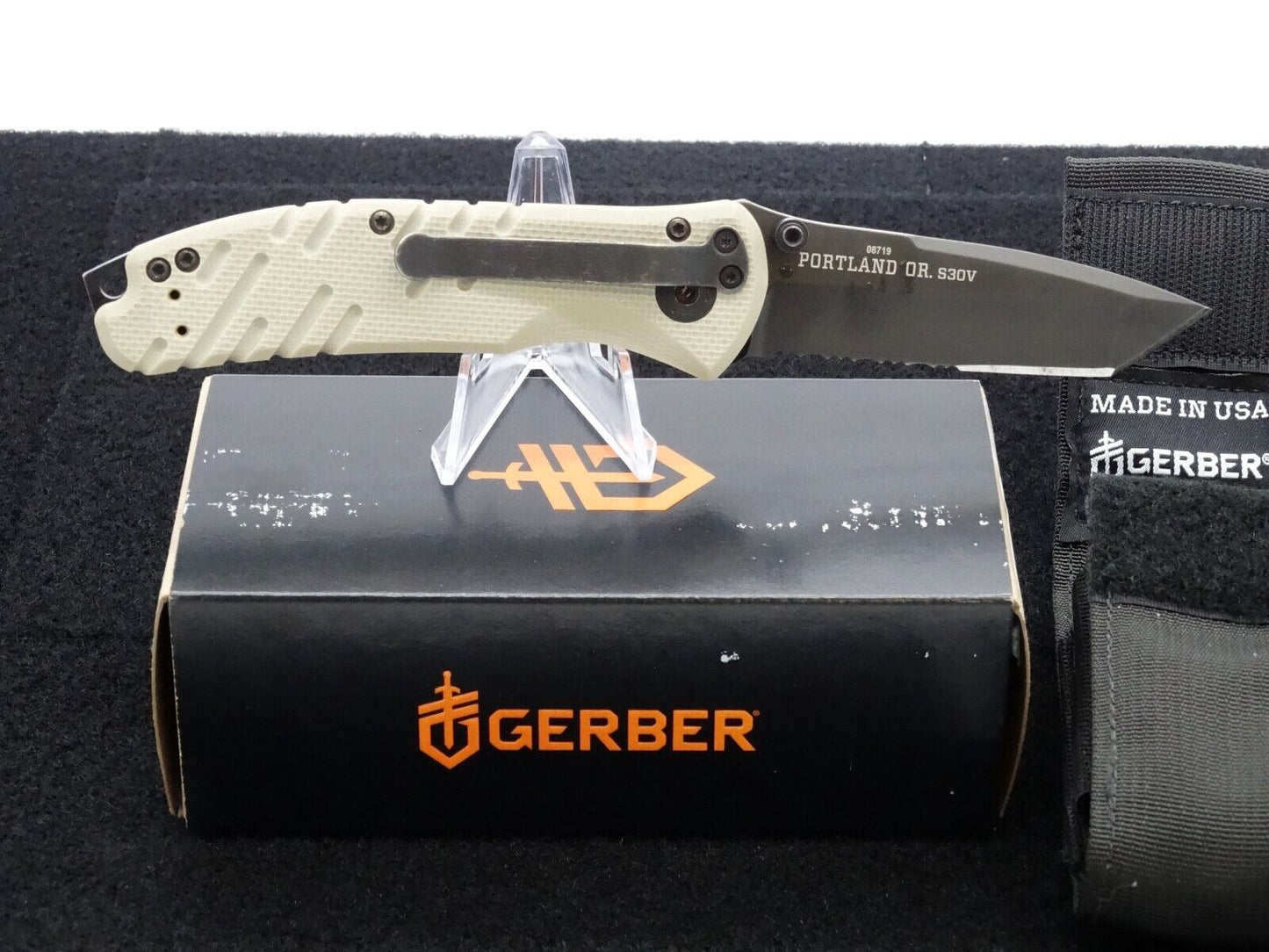 Gerber Propel Downrange AO Assisted Folding Knife 3.5" TAN S30V Tanto **NEW**