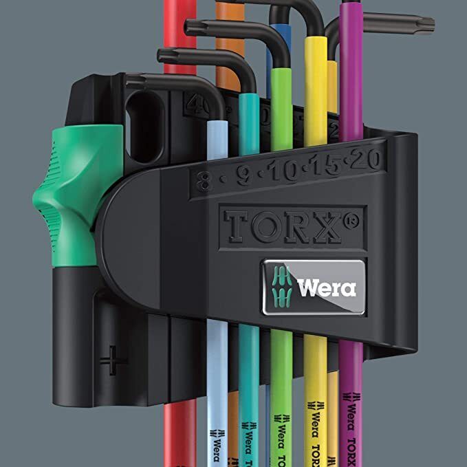 Wera 967 SPKL/9 Torx SB Multicolor 9 Piece SET