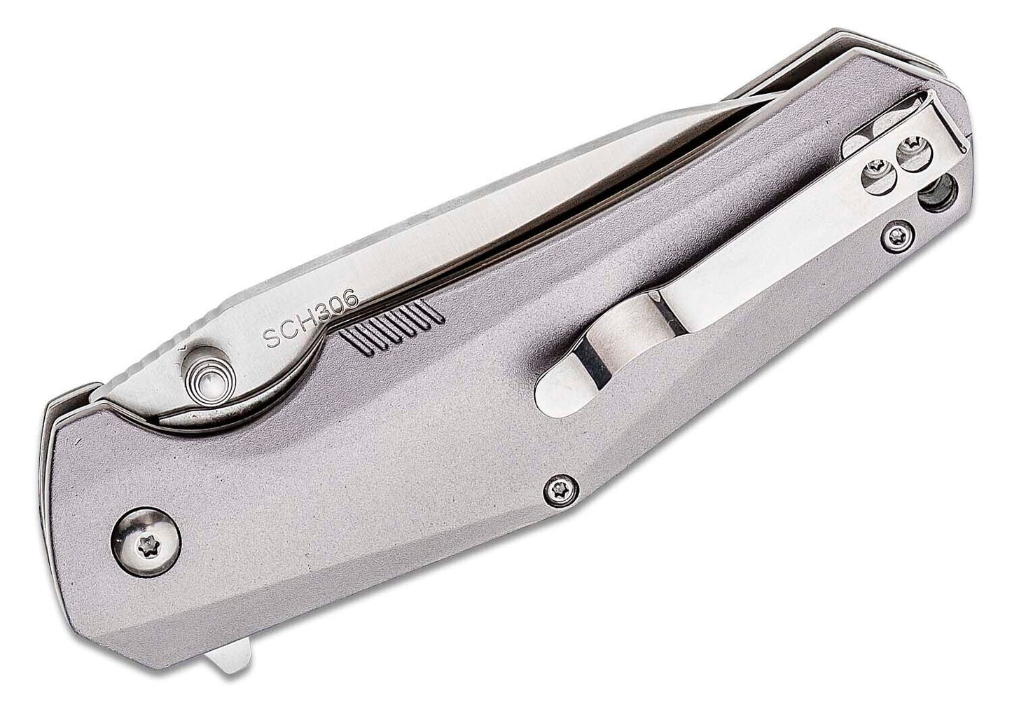 Schrade Ultra Glide Liner Lock Flipper 3.5" Plain Clip Point Blade Aluminum Hndl