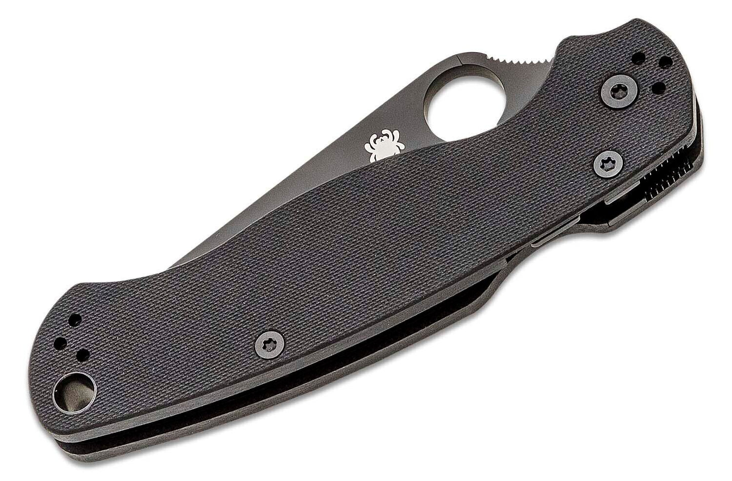 Spyderco Paramilitary 2 Knife 3-7/16" CPM-S45VN Black Blade, Black G10 Handle