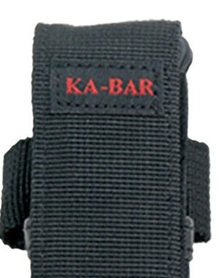 Ka-Bar 3050S Black Polyester Knife Sheath for Foling Knives Red Stitching