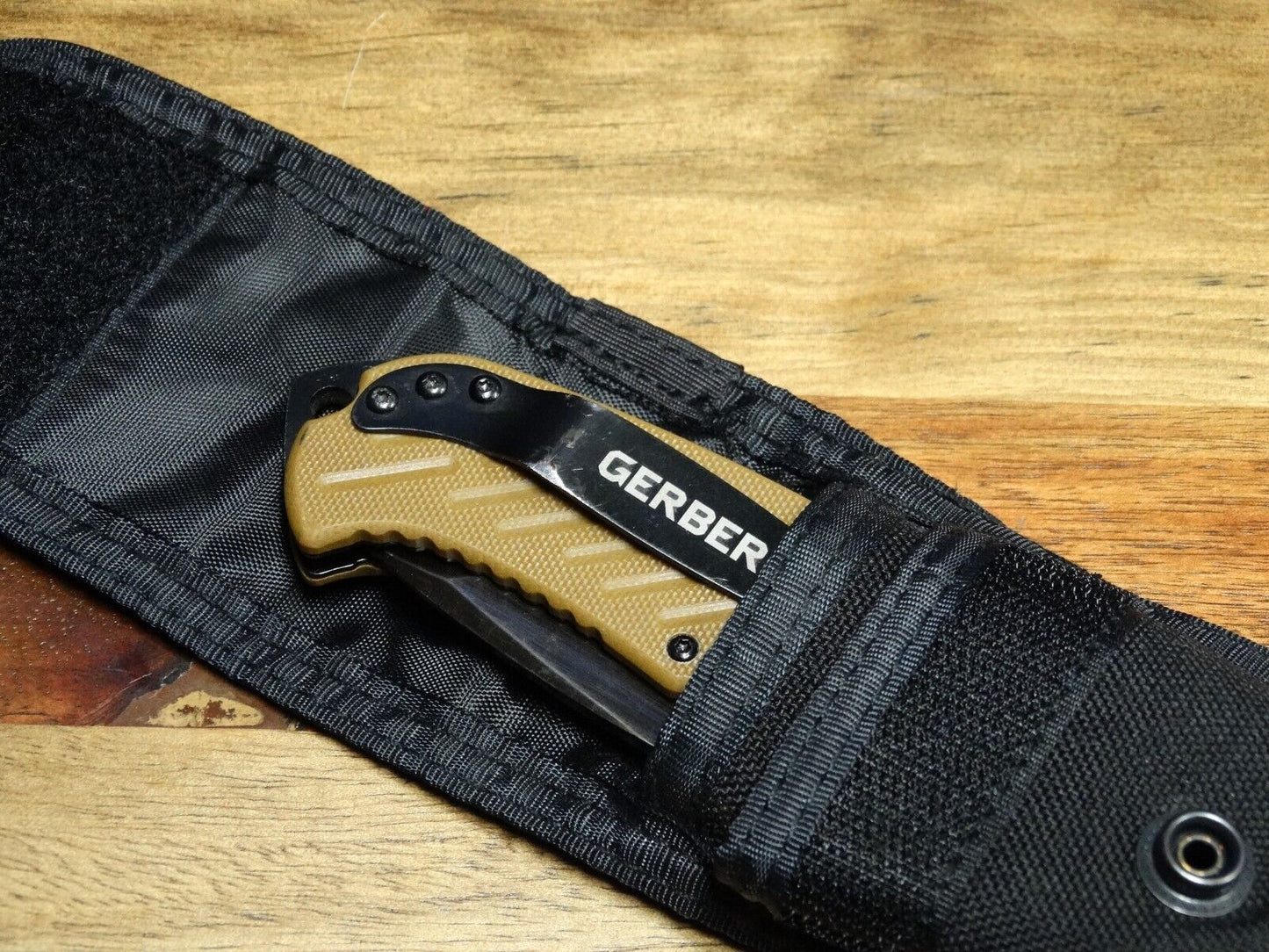 Gerber 06 FAST Assisted Folding Knife 3.8" TAN Tanto Combo Blade, G10 Handles