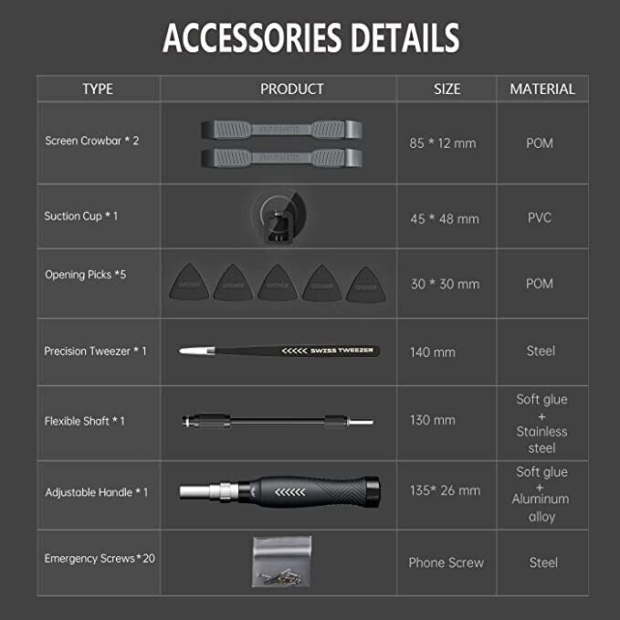 Precision Screwdriver Set, Laptop Tool Kit, 164 in 1 Professional Computer Repai