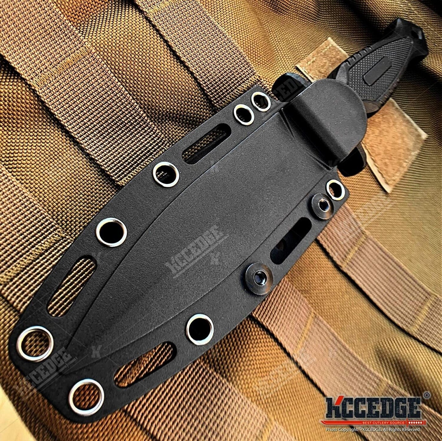 Hunting Knife Tactical Knife Survival Knife 9" Fixed Blade Knife w/ Molle Kydex