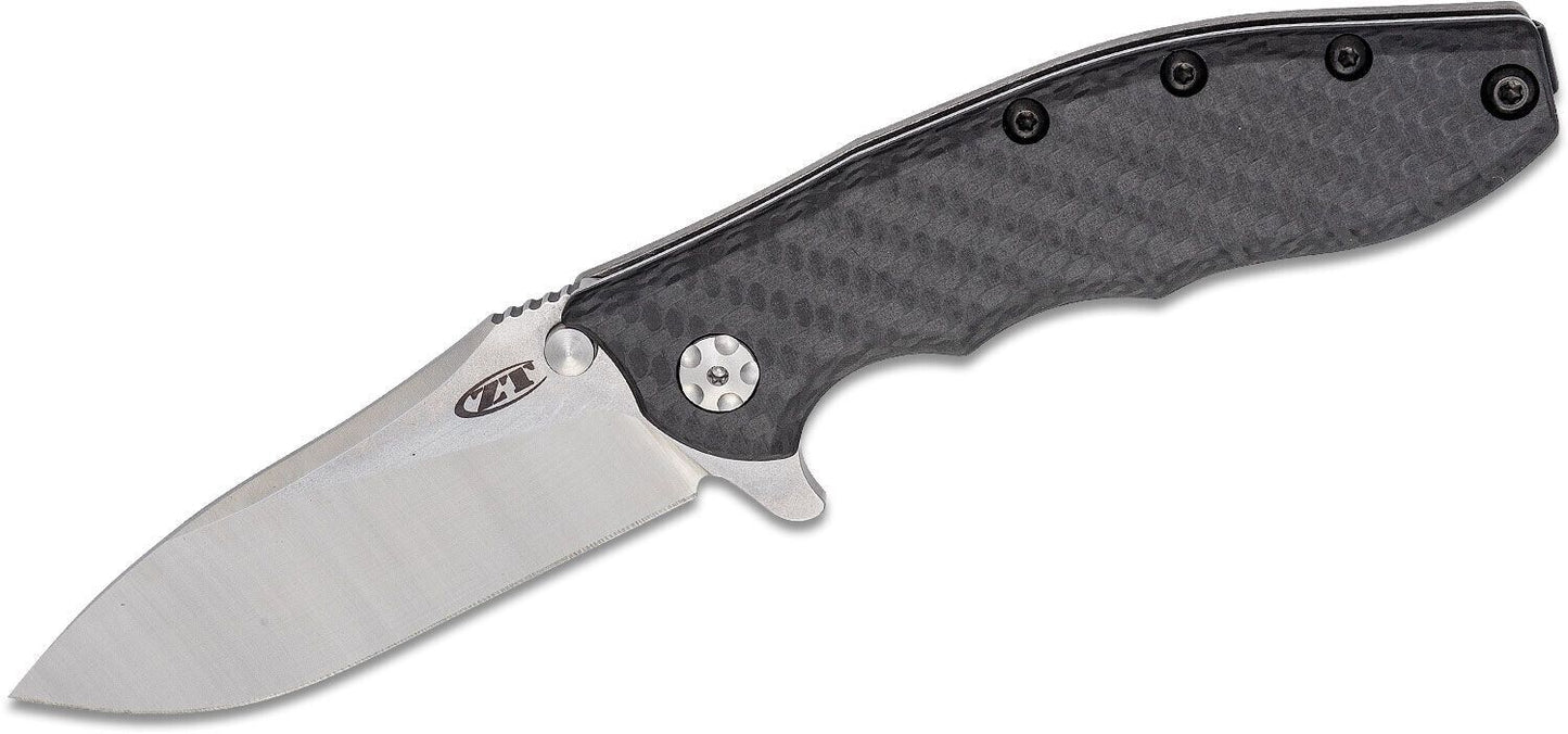 Zero Tolerance Rick Hinderer 0562CF Flipper 3.5" CPM-20CV Satin/Stonewash