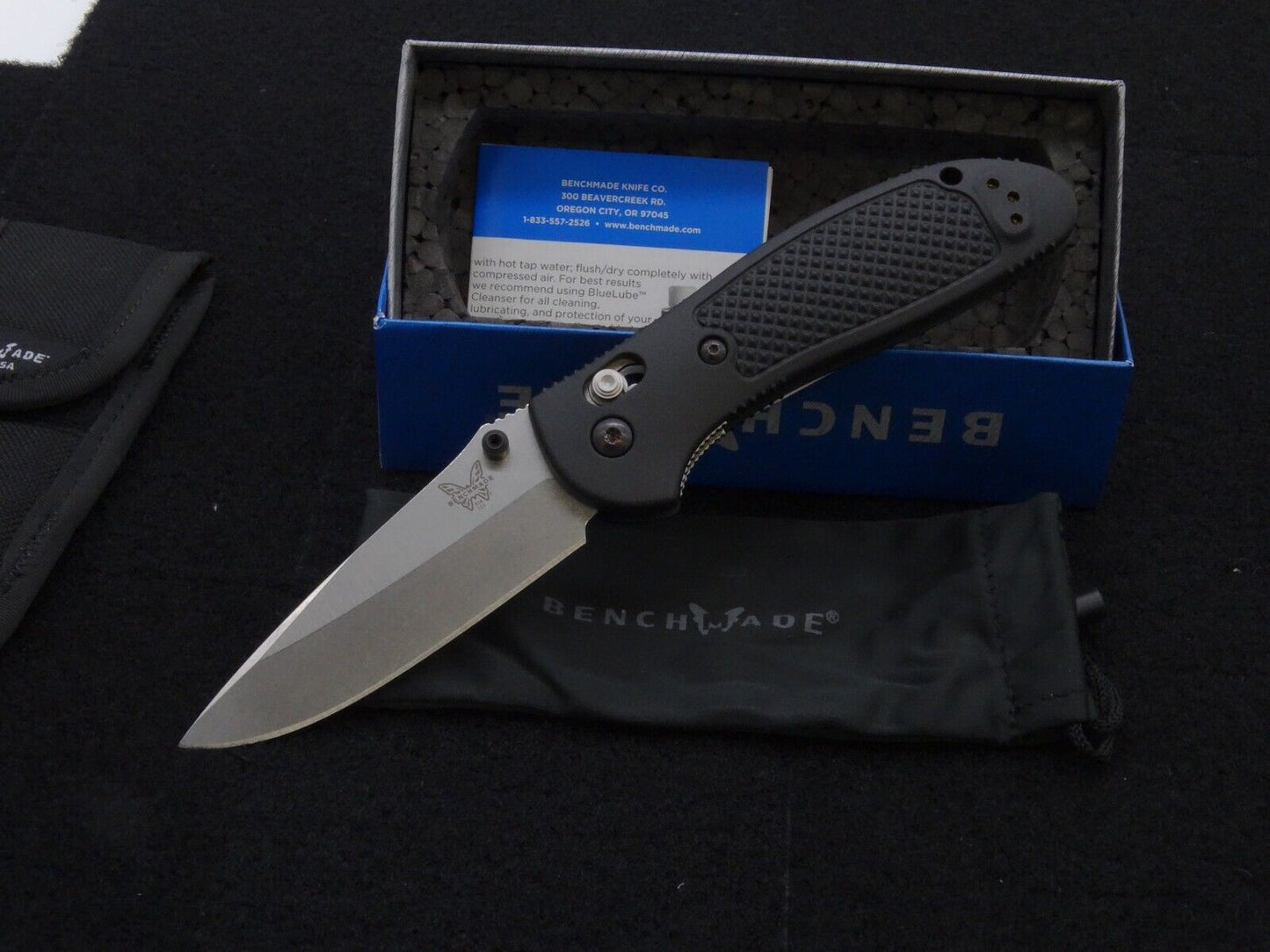 Benchmade Griptilian AXIS LOCK Folding Knife 3.45" CPM-20CV Satin Drop Point