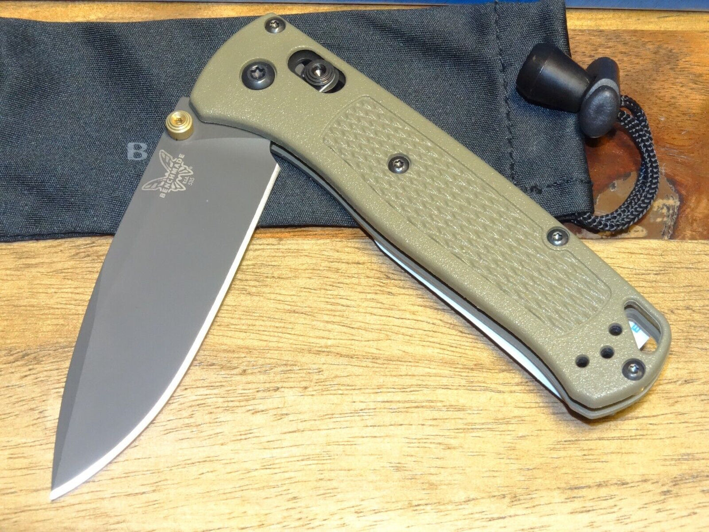 Benchmade 535GRY-1 Bugout 3.24" Gray Cerakote S30V Ranger Green Folding Knife