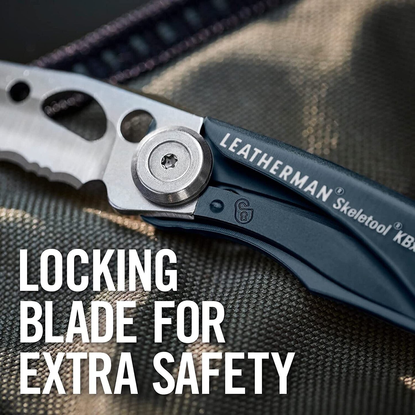 LEATHERMAN Skeletool KBX Pocket Multitool with Knife and Bottle Opener