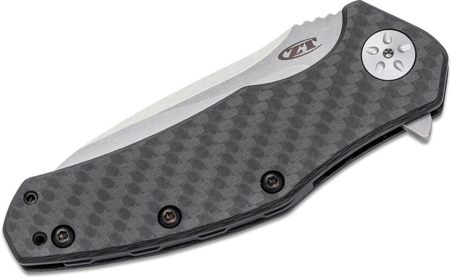 Zero Tolerance 0770CF Assisted Flipper 3.25" S35VN Stonewash Blade, Carbon Fiber