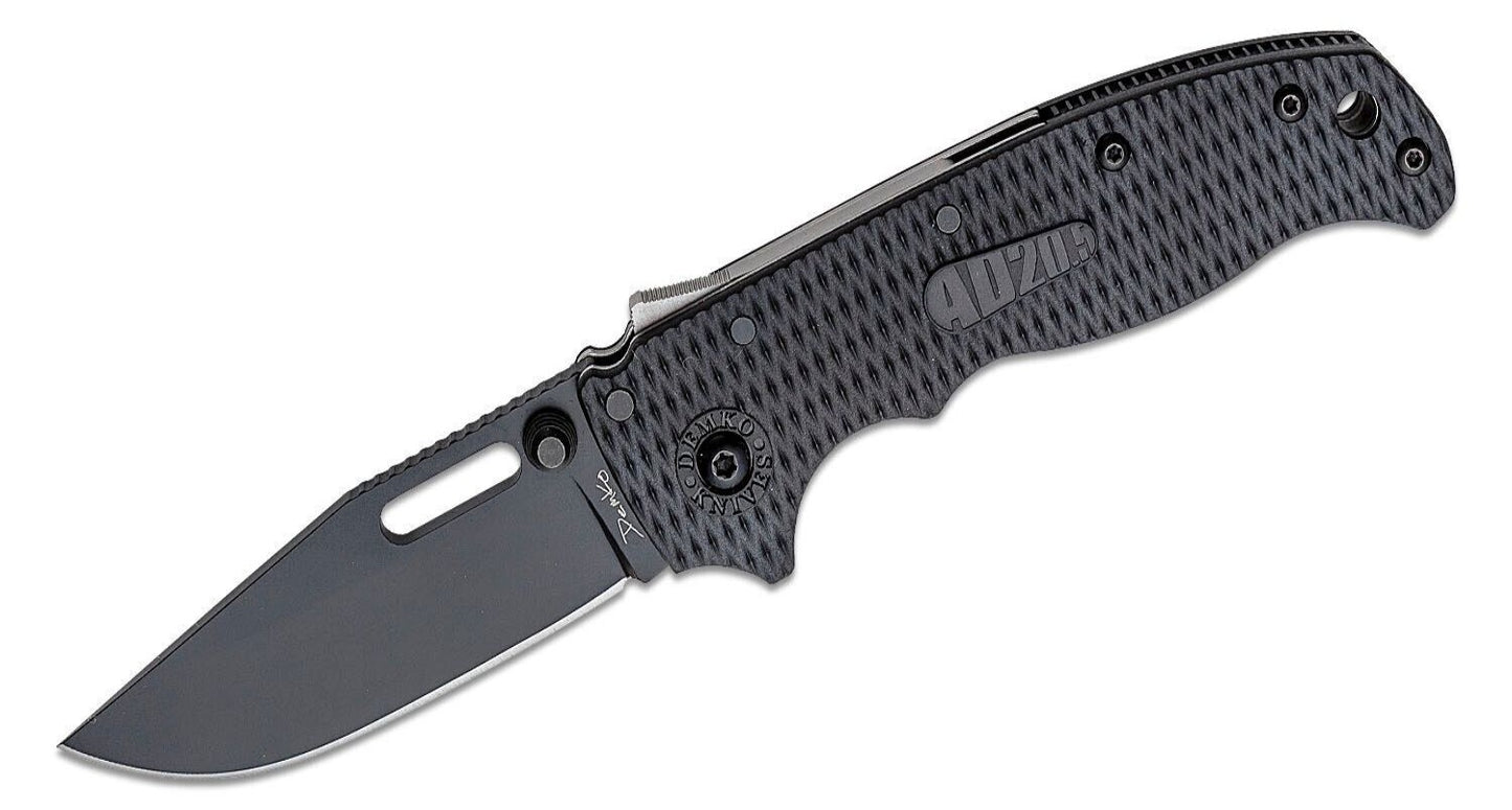 NEW AndrewDemko AD20.5 Shark Lock Folding Knife 3.2" Black DLC Clip Point