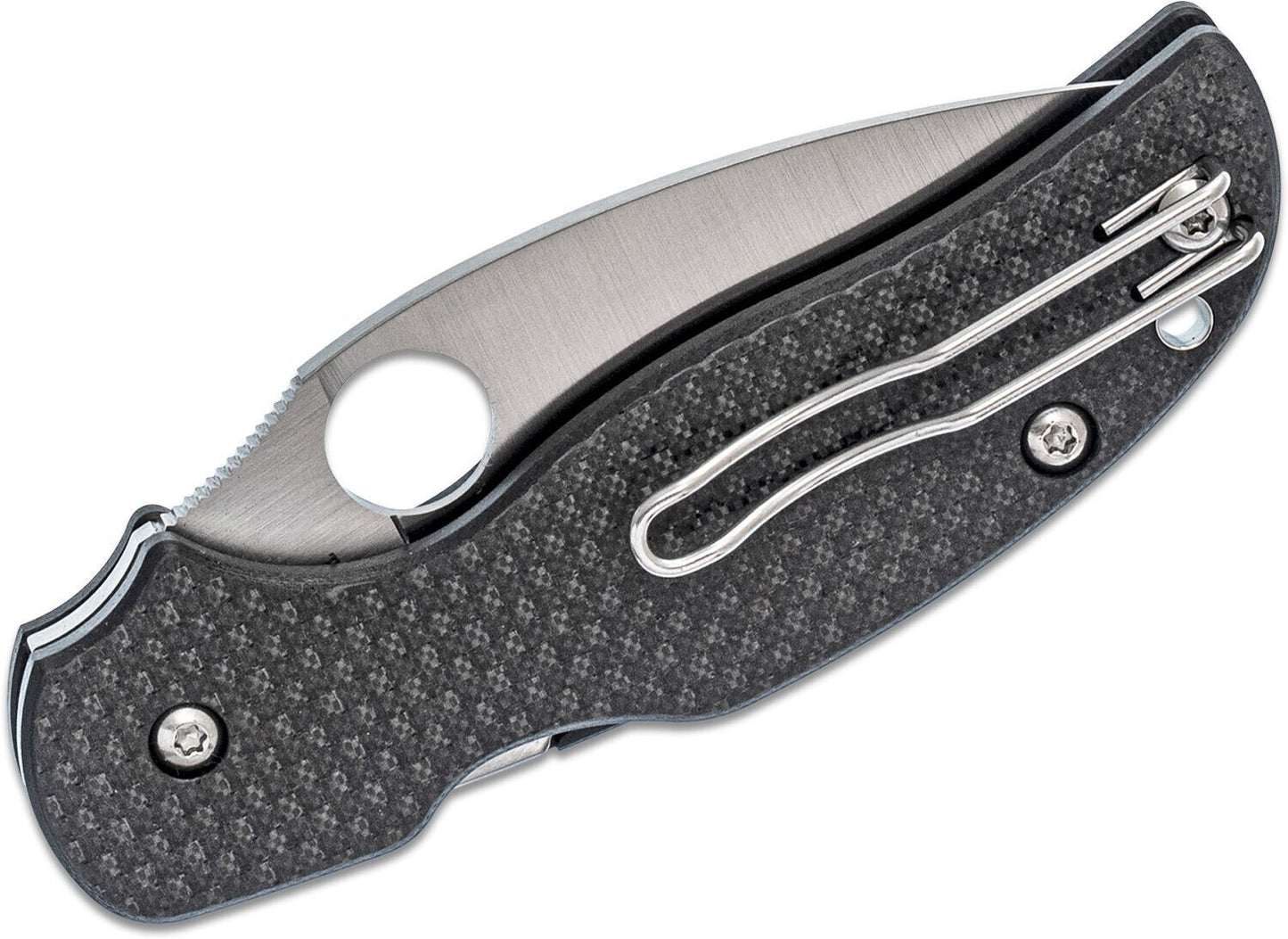 Spyderco Sage 5 Knife 3.03" S30V Satin Plain Blade, Carbon Fiber/G10 Laminated