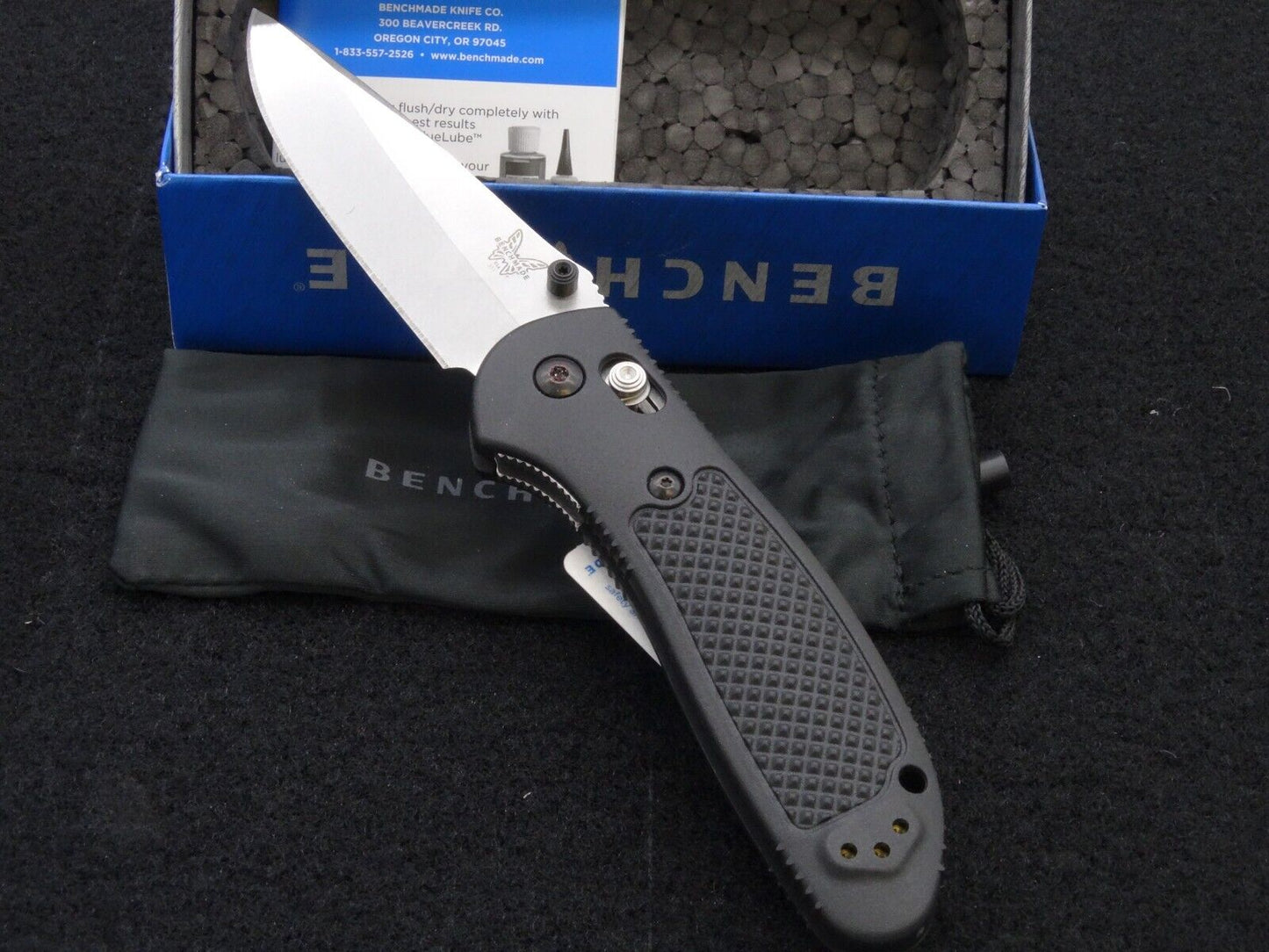 Benchmade Griptilian AXIS LOCK Folding Knife 3.45" CPM-20CV Satin Drop Point