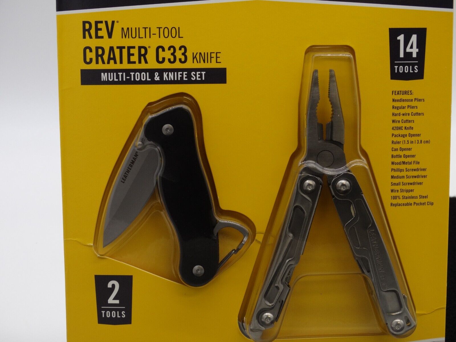 Multi-tool　SET　Leatherman　Cabezon　REV　Peito　Knife　–　Y　Ferreteria