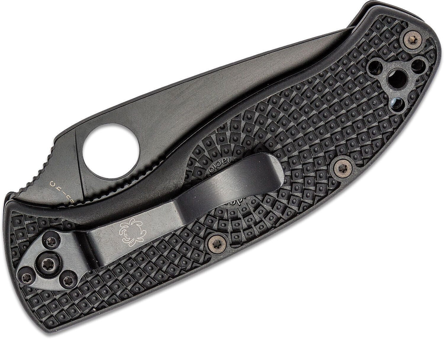 Spyderco Tenacious Folding Utility Pocket Knife with 3.39" Black Blade