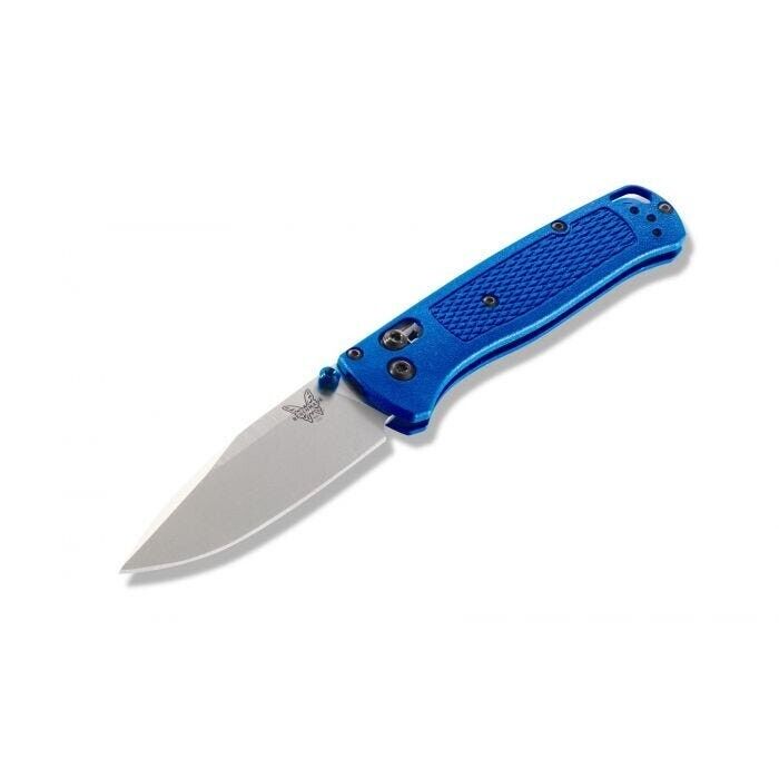 Benchmade 535 Bugout AXIS Folding Knife 3.24" S30V Satin Plain Blade, Blue