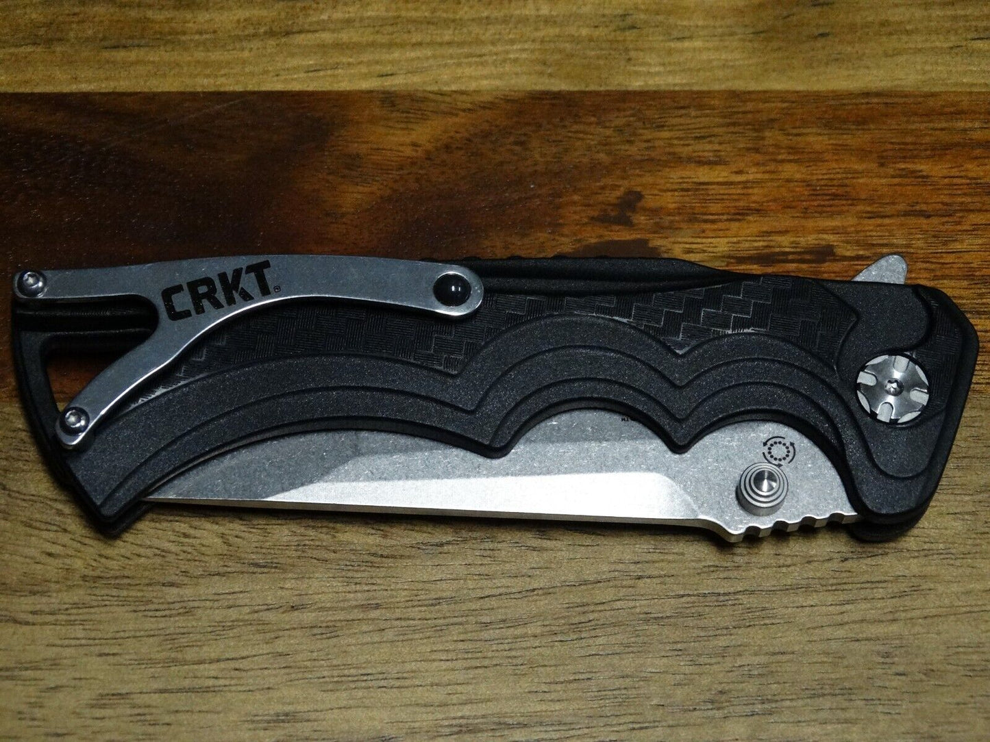 CRKT BT Fighter  Designer Brian Tighe Compact Button Lock Deep Carry Pocket Clip