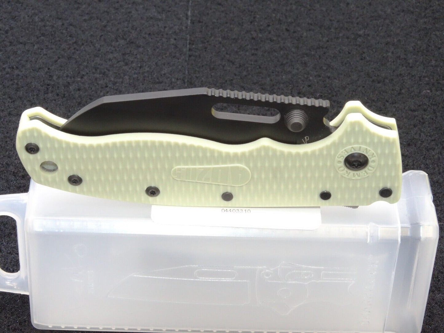 NEW Andre Demko AD20.5 Shark Lock Folding Knife 3" AUS-10A Jade Grivory Scales