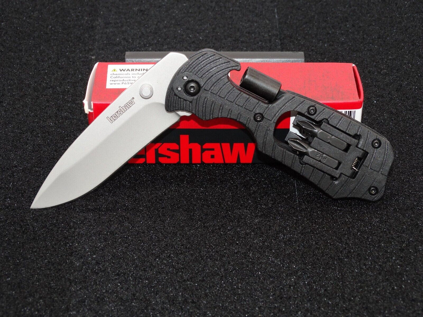 NEW KERSHAW - Select Fire KNIFE w/ SCREW-DRIVER SET - G+G Design