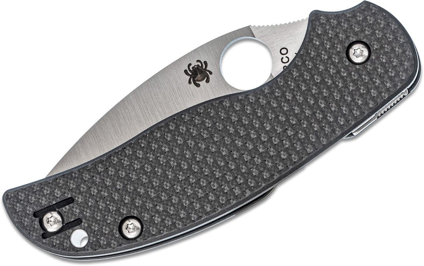 Spyderco Sage 5 Knife 3.03" S30V Satin Plain Blade, Carbon Fiber/G10 Laminated