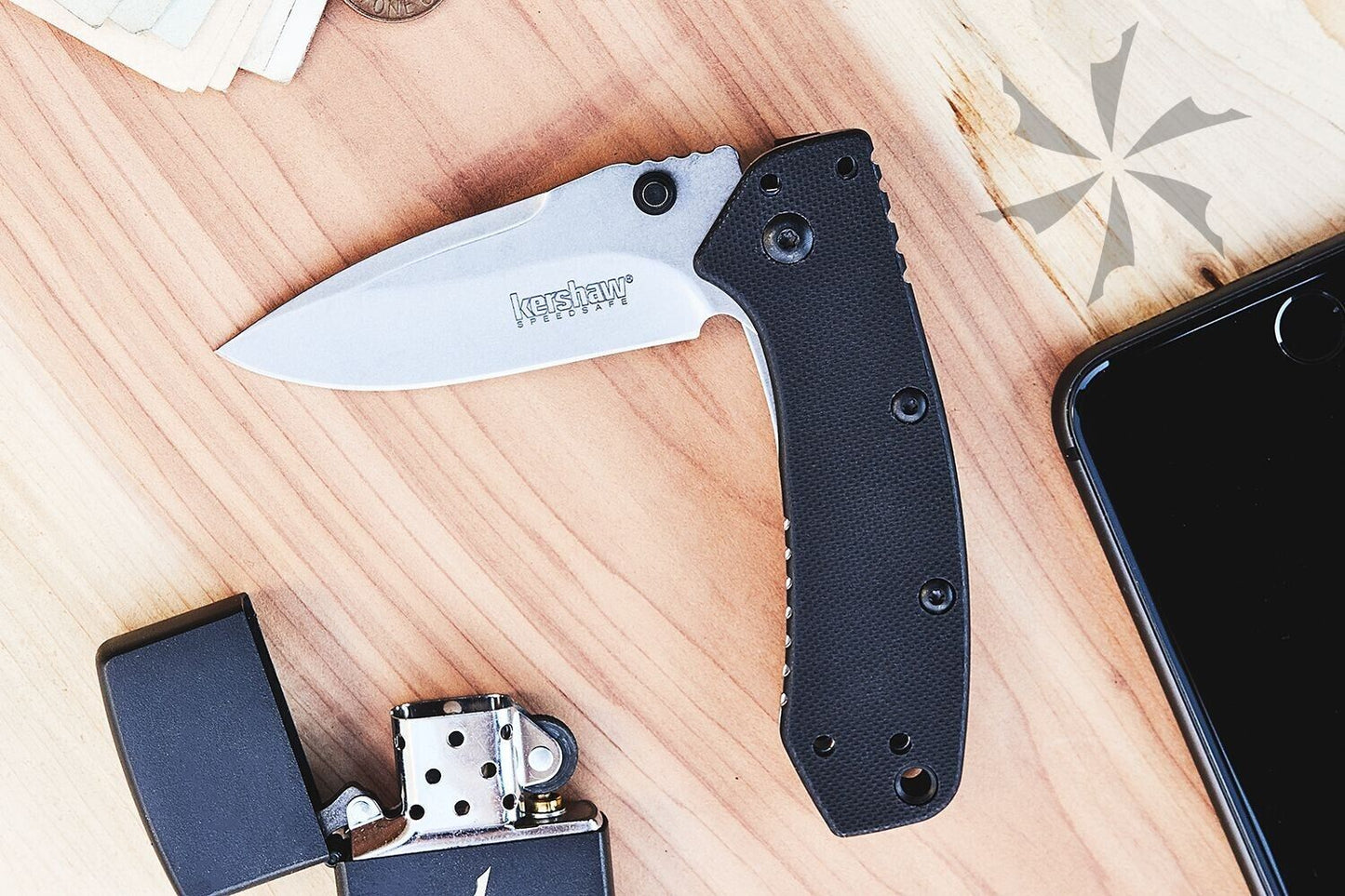 Kershaw 1555G10 Rick Hinderer  Design Cryo Flipper Knife 2.75"