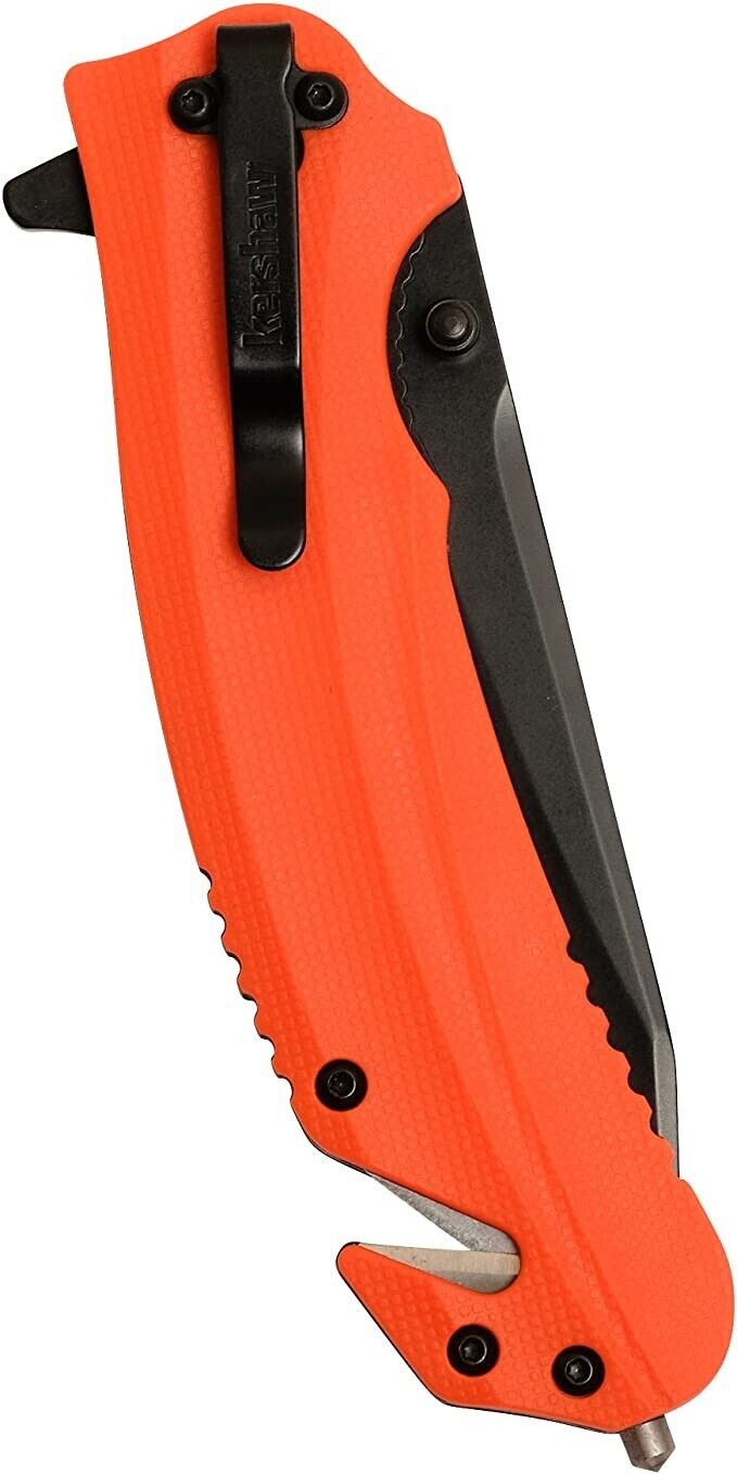 Kershaw Speedsafe Barricade 8650 A/0 Tactical Glass Breaker Pocket Clip Knife