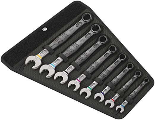 Wera Joker 8 Imperial Set Combination Wrench Set, Imperial or SAE, (8) Wrenches