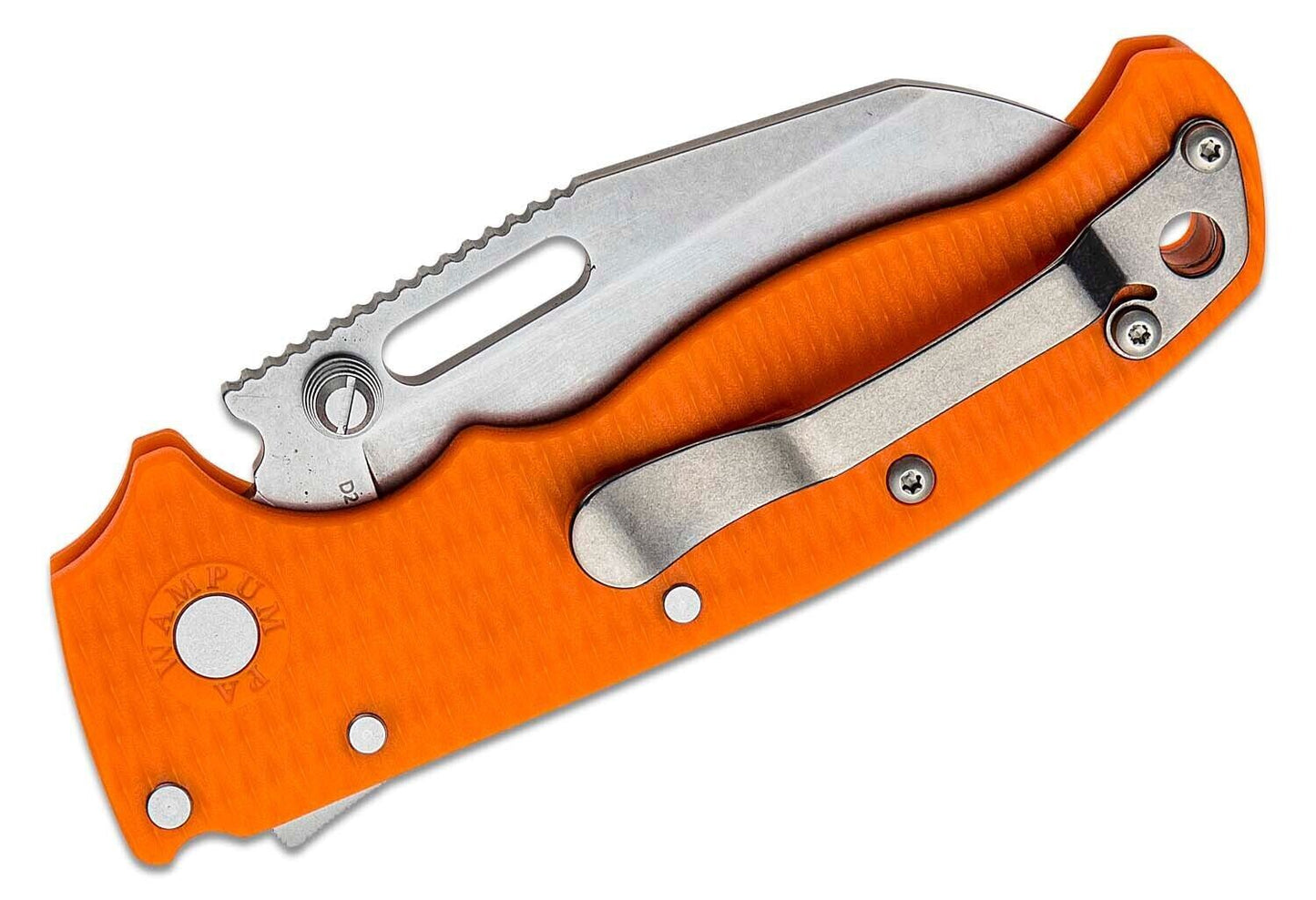 NEW Andrew Demko AD20.5 Shark Lock Knife 3" K110 D2 Orange Grivory Scales