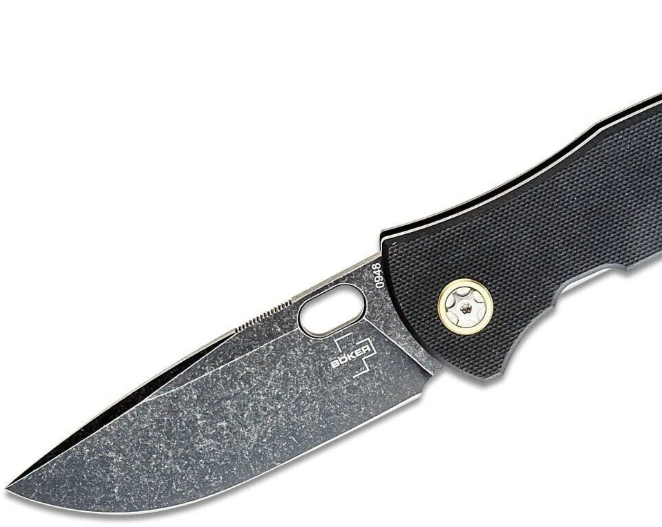 Boker Plus Vox Fieldfolder Folding Knife 3.41" D2 Black Stonewashed Drop Point